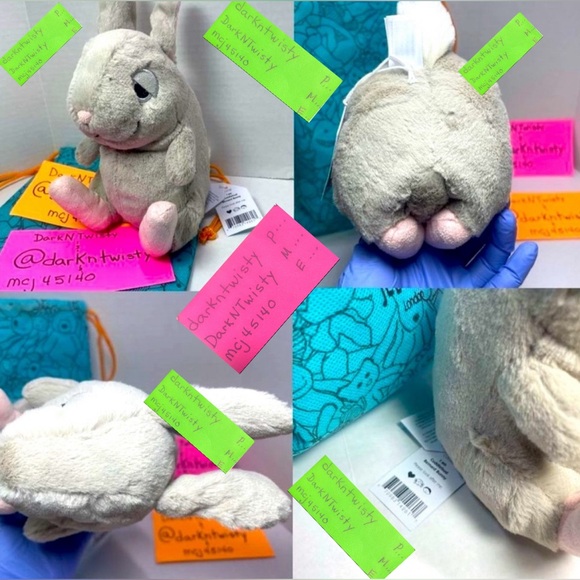 1 OWNER! AUTH SALES RECEIPT! RETIRED BNWT Jellycat Cuddlebud Bernard Bunny PFSF - Picture 3 of 15